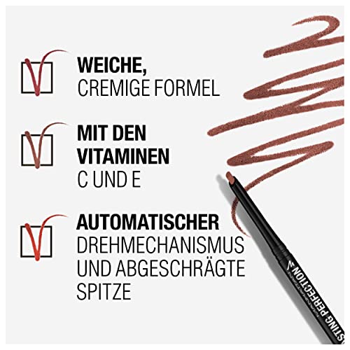 Manhattan Lasting Perfection Lipliner, Fb. 59 G Spice, langanhaltender und deckender Konturenstift, 2 g, 1 Stück (1er Pack）