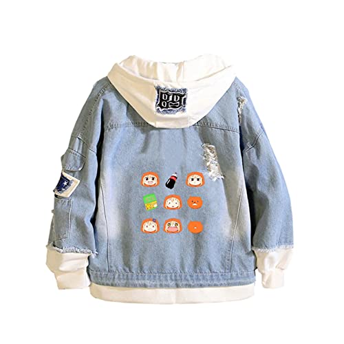 GO2COSY Anime Cosplay Himouto! Umaru-chan Denim Jacket Sweatshirt Hoodie Fleeces Costume Pullover Style F