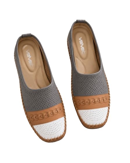 Women's Comfortable Ballet Flats | Lightweight Slip-On Casual Loafers with Cushioned Insole | Breathable Perforated Walking Shoes | Soft Flexible Flat Shoes for Office, Travel-image-42