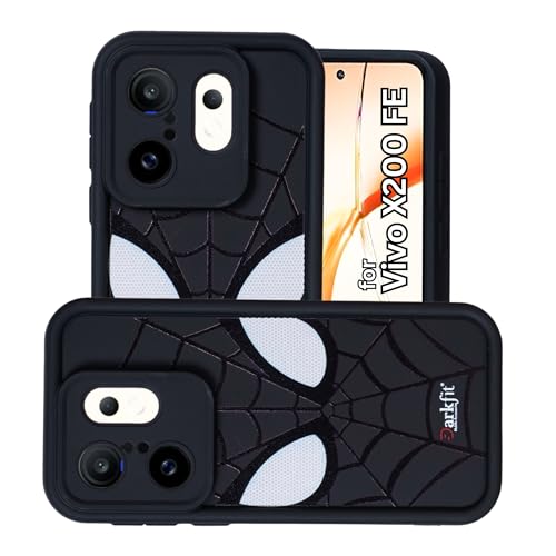 Image of DARKFIT Back Case Cover Compatible for Vivo X200 FE | Silicone Case | Camera & Body Protection| Shock Proof | for Vivo X200 FE | Color Black