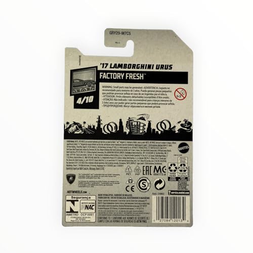 Hot Wheels '17 Lamborghini Urus Azul 1:64 miniatura 2