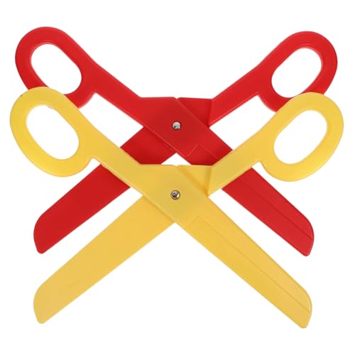 KONTONTY 2pcs Giant Clown Scissors Carnival Costume Shears Large Novelty Prank Props for Adult Stage Performances Cosplay