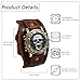 Imagen de JewelryWe Reloj Calavera Steampunk Hombre: Reloj de Pulsera de Cuarzo Analógico Moteros Redondo Vintage para Caballero Correas de Cuero Ancha