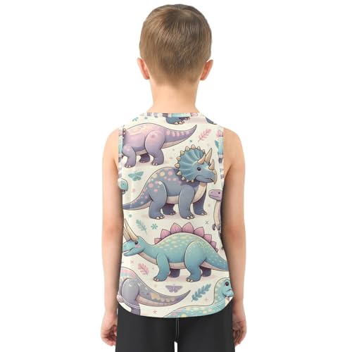 susiyo Dinosaurs Boys Sleeveless Tank Top Girls Athletic T Shirt3