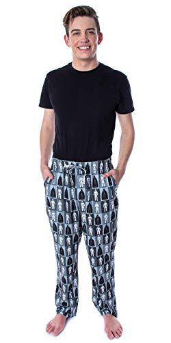 Star Wars Men's Darth Vader and Stormtrooper Allover Grid Print Adult Sleepwear Lounge Pajama Pants2