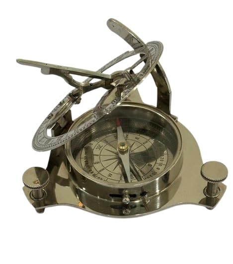 Sundial Compass for Hiking and Camping, 3 Inches, Nautical Pocket Maritime Navigation Tool-image-4