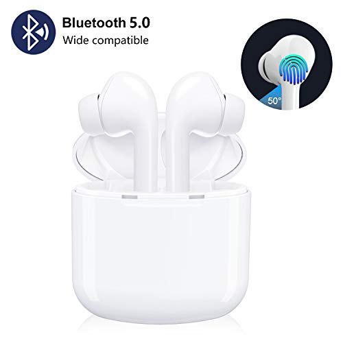 Wireless Bluetooth 5.0 Earbuds, 16 Hours TWS Portable Touch Control Wireless Earphones Hands