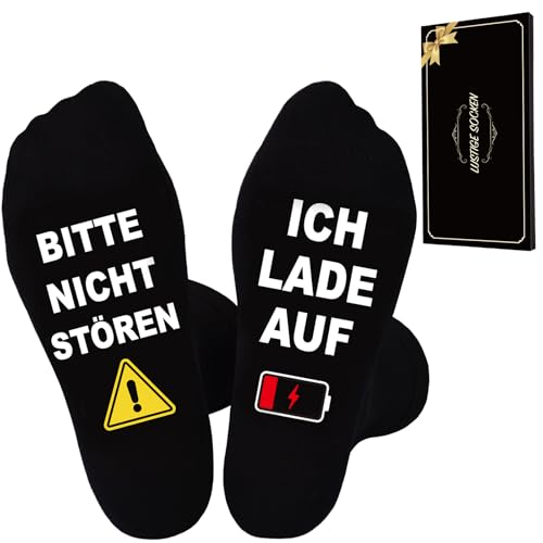 SockWaddles Lustige Socken Herren mit Sprüchen, Bitte Nicht...