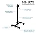 Mount-It! Mobile TV Stand with Locking Wheels | Adjustable Height Rolling Cart for 13