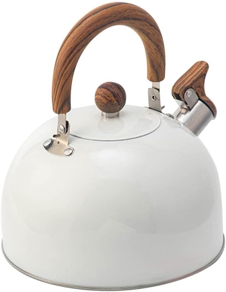 Stainless Steel Tea Kettle, Stove Top Teapot for Boiling Water, Coffee, Milk with Whistle Ergonomic Handle