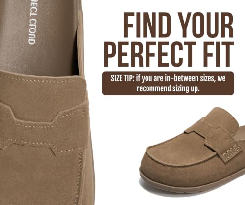 Image of Project Cloud 100% Genuine Leather Womens Clogs - Plush & Soft Insole with Arch Support Non Slip Mules & Clogs for Women Footwear - Water Resistant Women Shoes (Foamy)