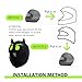 Shakas Full Face Motorcycle Helmet Cover Sleeves, Funny Cute Cartoon Fluffy Plush Motorcycle Headgear Cover, Easy to Install Dust Cap (Green)