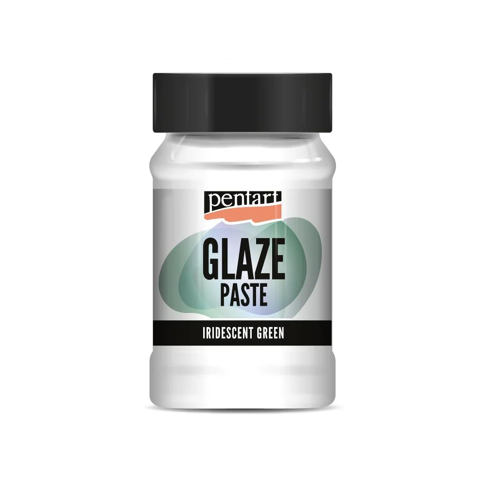 Pentart One Glaze Paste 100 Ml Iridescent Green,