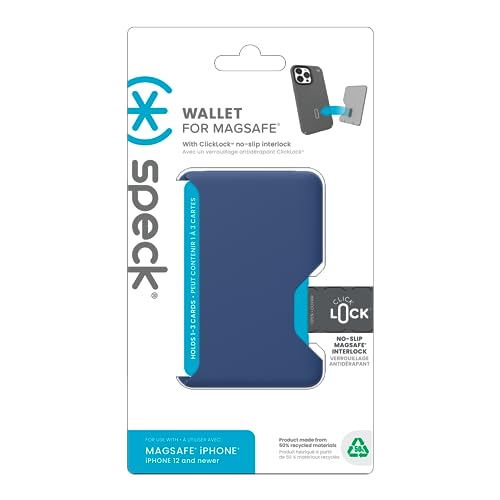 Speck iPhone Wallet MagSafe Accessory - Removable ClickLock No-Slip Interlock - Holds 1-3 Cards - Soft Touch Finish, Scratch Resistant Card Holder Built for Mag - image 6