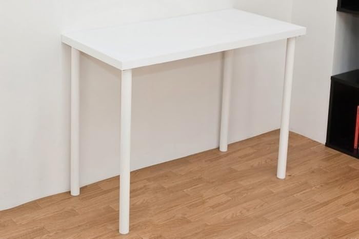 90cm幅 奥行45cm書斎机 天板を支える脚は太さ約3.8cm、ボルト4本でがっちり固定で安心です 天板の厚みは3cmと色々な用途