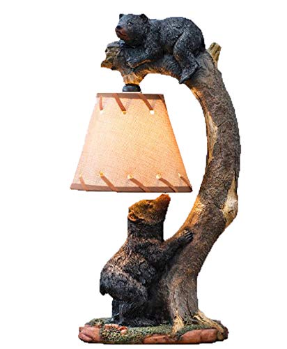 70% Off Discount Tree Climbing Bear Cubs Accent Lamp