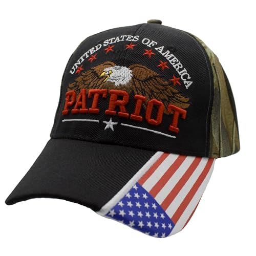 Gorra de béisbol con águila y bandera USA miniatura 1