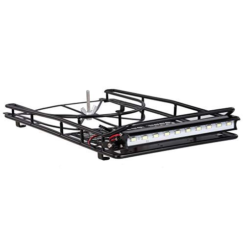 OWSOO Mala de suporte de teto em liga com barra de luzes de 10 LED, estrutura de pneu sobressalente