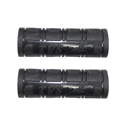 Image of TVS Scooty Handle Grip Cover (Model 2) Bike Handle Bar Good Grip to Rider All Weather Protection with Premium Virgin PVC Material |Anti Slip| Bike Riding Accessories - Black (Set of 2)