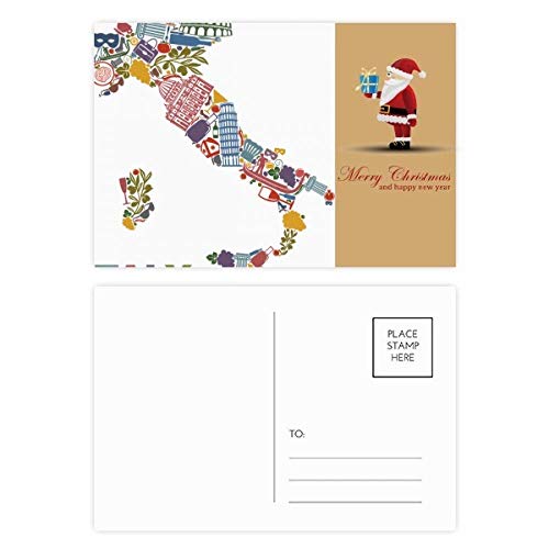 Carte du Père Noël lot de 20 cartes postales de Noël anglaises pour vœux enfants