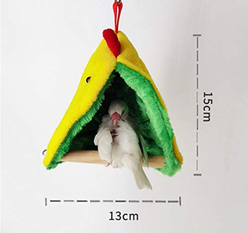 KUSO Winter Warm Vogelnest Huis Papegaai Baars Bed Huisdier Opknoping Tent Speelgoed voor Parkiet Kleine Medium Vogels… - Afbeelding 6
