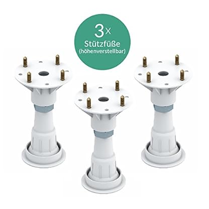 AQUABAD Duschwanne NORMA, Maße 90x90cm Viertelkreis R-55cm für Duschkabine, Duschtasse, 3x Standfüße, Domoplex Ablaufsystem (Siphon), Weiß Acryl – Bild 4