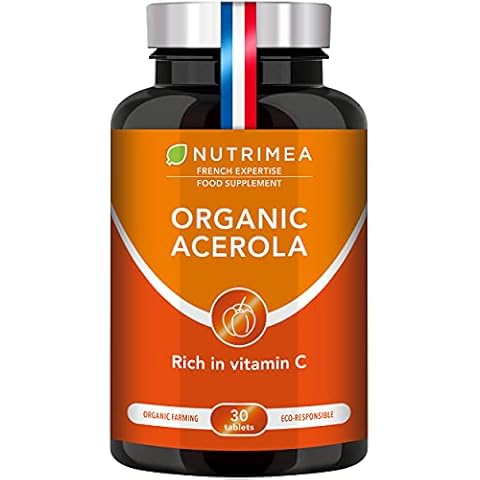 Organic Acerola 1000 mg Vitamin C Tablets Cover