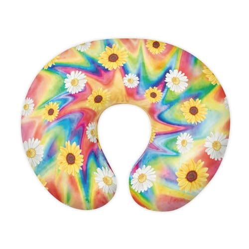 Urndoeng Nursing Pillow for Baby Girl,Nursing Pillow Cover,Breastfeeding Essentials,Feeding Pillow Cover,Nursing Pillow Case for Newborn,Colorful Tie Dye Print