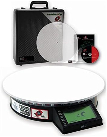 ET270 360° Motorised Product Photography Turntable with App. Control, Inc Image Software.