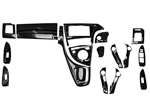 30 プリウス　インテリアパーツ　内装　カスタム　パーツ　ピアノブラック プリウス インテリアパネル ピアノブラック 20ピース 内装