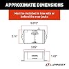 Lippert Hall Effect Ground Control 3.0 Replacement Auto-Level Remote Rear Sensor for Electric Leveling System on 5th Wheel RVs, 3-Point Deutsch DT04 Connector - 232201