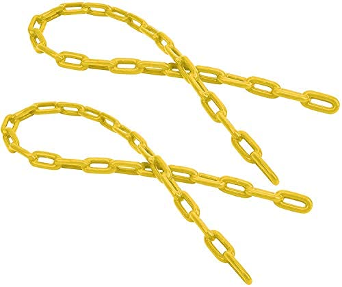 Toy Park 2 m Heavy Duty Children Outdoor Plastic Coated Iron Playground Swing Link Chain -Yellow Toy Park 2 m Heavy Duty Children Outdoor Plastic Coated Iron Playground Swing Link Chain -Yellow