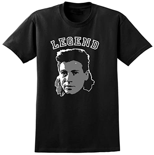 MUQI Chris Waddle Legend T-Shirt - 80s 90s England Newcastle Spurs Icon Black M Cover