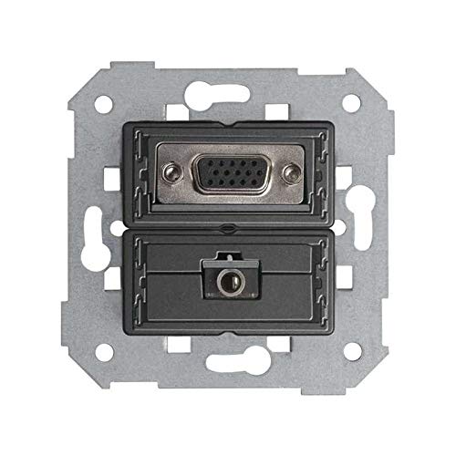 Conector VGA HD15 hembra y mini-jack de audio para chasis