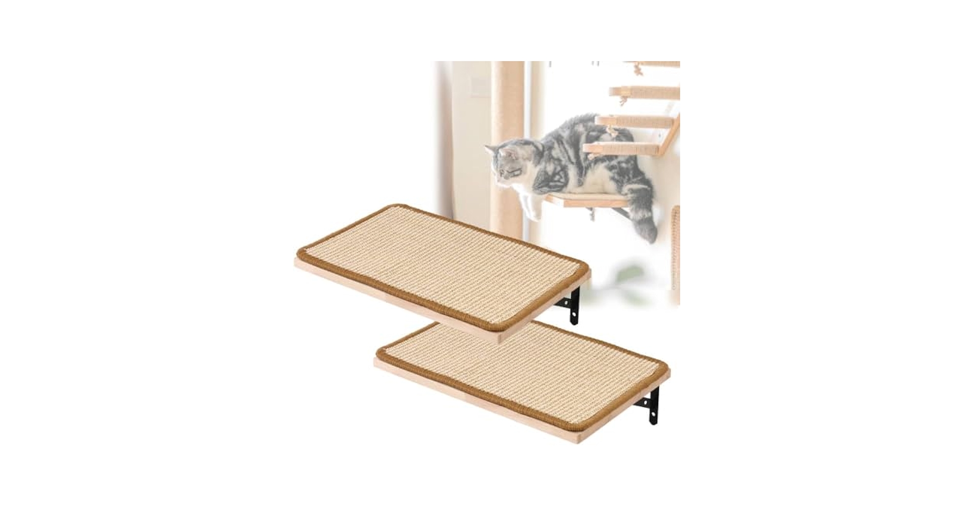 【M2357-116-84】キャットウォーク　7つセット　猫用　キャットステップ 楽天市場】キャットウォーク 7つセット 木製 吊り橋 DIY