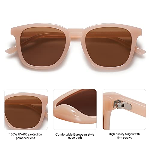 SOJOS Polarized Sunglasses for Women Men Classic Large Vintage Style Shades