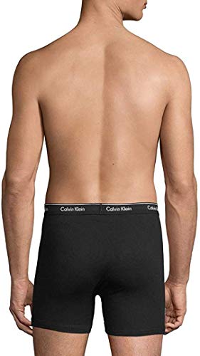 Calvin Klein Men's 100% Cotton Boxer Brief 3-Packs (Black/Black/Black, Medium)3