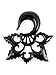 Produktbild Fly Style Piercing Ohr Expander aus Horn - Dehnschnecke Dehnspirale Dehnungsschnecke Dehnsichel - Blumen Tribal, Grösse:4 mm