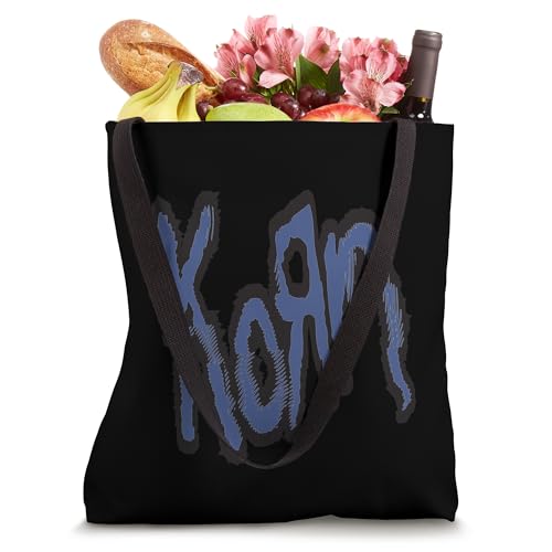 Bolso Tote con logo azul Korn miniatura 4