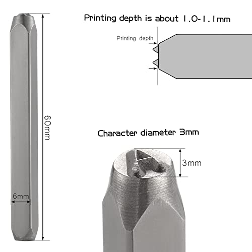 HSEAMALL Set di 37 francobolli numerici e lettere