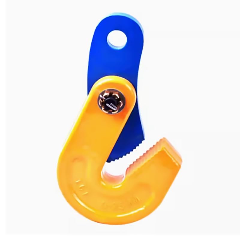 DNGXAOYA Plate Clamp,Flat Plate Lifting Jig, Made of Thickened Alloy Steel, Jaws 0-50mm/2in,0.8T-5T/1763lb-11023lb Load, for Lifting and Handling of Steel Plates(1T/2204lb)