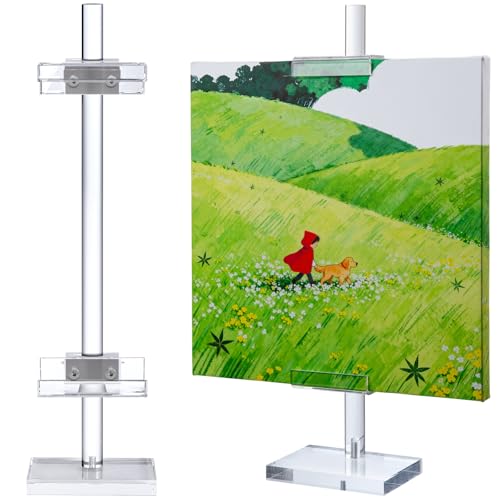 CILLNKKS Adjustable Tabletop Acrylic Easel Stand for Picture Frames & Photo Display – Art Easel, Holds Frames up to 17" H, Perfect for Table Decor, Wedding Sign, Artwork Holder (1)
