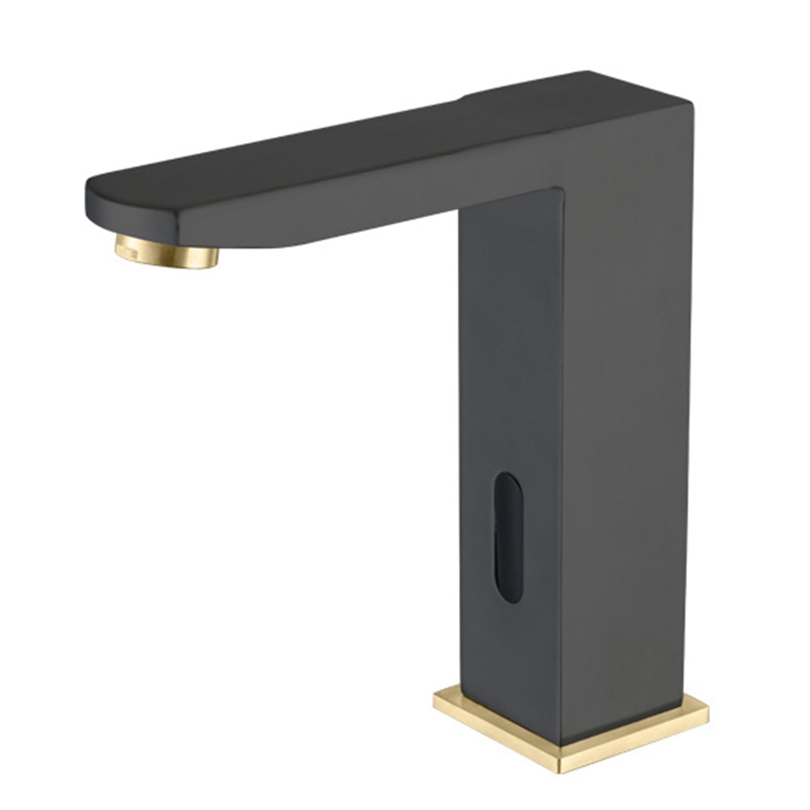 Grifo sin contacto negro para lavabo con sensor 8
