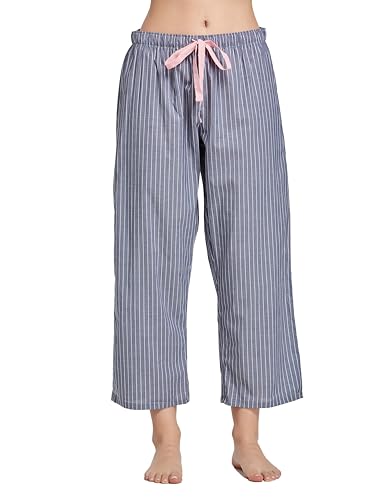 Image of CYZ Comfortable Cotton Capri Woven Pajamas for Women, Casual Capris for Women, Perfect for Daily Wear and Sleepwear