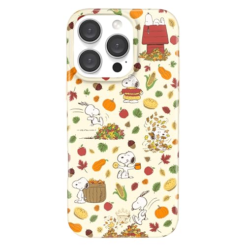 VELVET CAVIAR x Snoopy Phone Case for iPhone 16 Pro - Compatible with MagSafe [16ft Drop Tested] - Snoopy Autumn Leaves