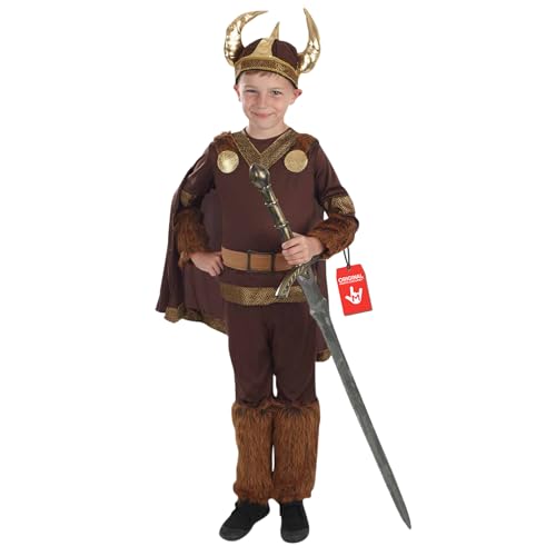 Fun Shack Disfraz Vikingo Niño, Guerrero Vikingos, Traje para Carnaval y Halloween, M