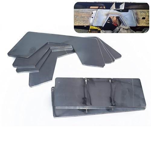 BoCID Universal Mini C Notch Kit Frame Notch Under Bed, Notch Weld-on Square Under Bed Notch 6 Pieces, for Streetrods Hot Rods Minitrucks Sport Dropped Trucks