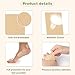 Ecoofor 50 Sheets Moleskin Tape for Feet,Moleskin Padding for Feet Blister Prevention, Moleskin Tape for Reducing Metatarsal, Heel, and Toe Pain from Friction
