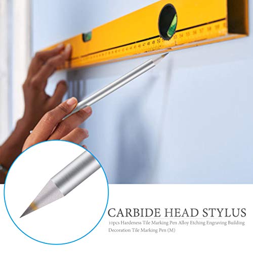 EXCEART 10 Pcs Ponta de Carboneto Scriber Gravura Reutilizável Portátil Gravura Em Madeira Caneta Te