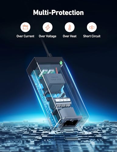 Image of AstroAI AC to DC Converter, 6A /72W /110V to 12V Converter, Car Cigarette Lighter Socket AC /DC Power Supply Adapter Transformer for Car Refrigerator, and Other Car Devices